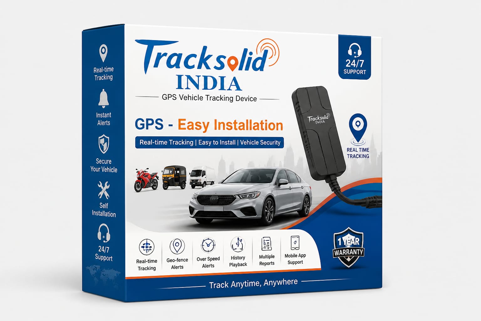 Track Solid GPS Vehicle Tracker Popular Edition